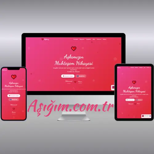 Kişiye Özel Yıldönümü Sevgililer Günü Tasarımı V1